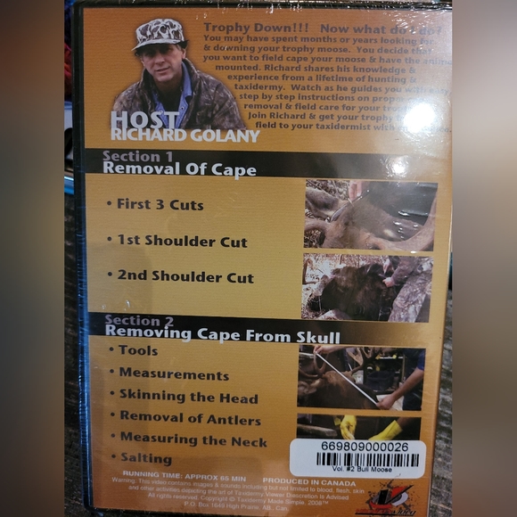 ✨️Bull Moose Taxidermy DVD - Picture 2 of 2